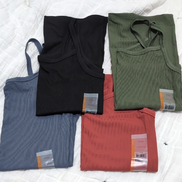 NEW No Boundaries Rib Cami Bundle, Medium - Picture 3 of 3